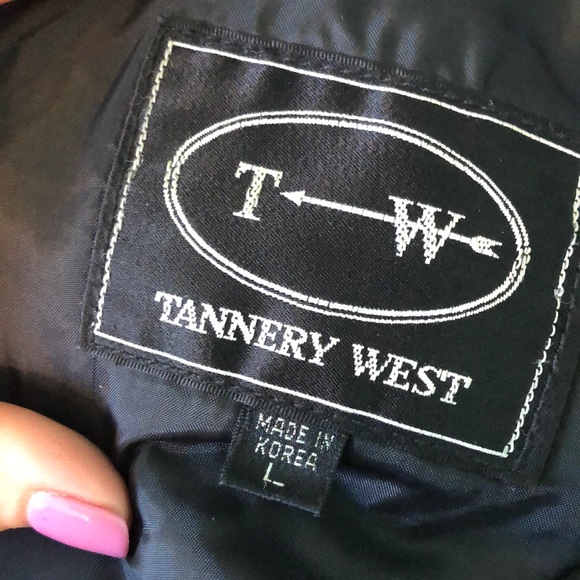 Tannery West Leather Jacket Men’s Black Size Large - Picture 6 of 10